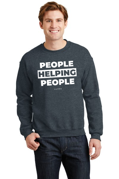 Sweatshirt "People Helping People’" (Dark Heather)
